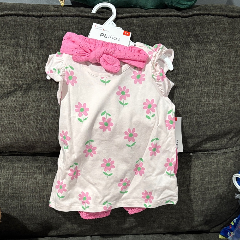 Carter's Pink Floral Dress with Bloomers